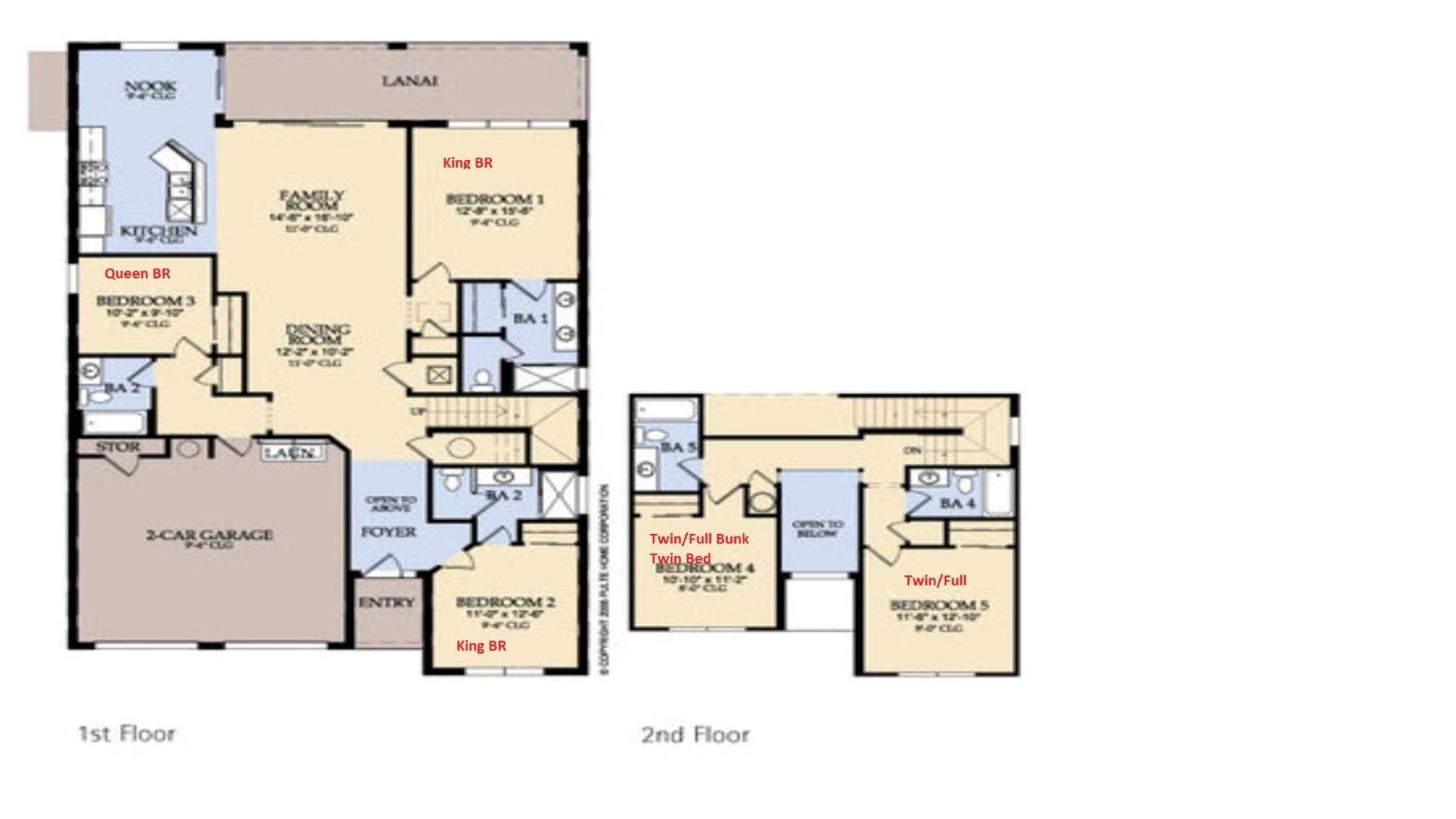 Cozy 5br W/game Pool Casa de férias Orlando