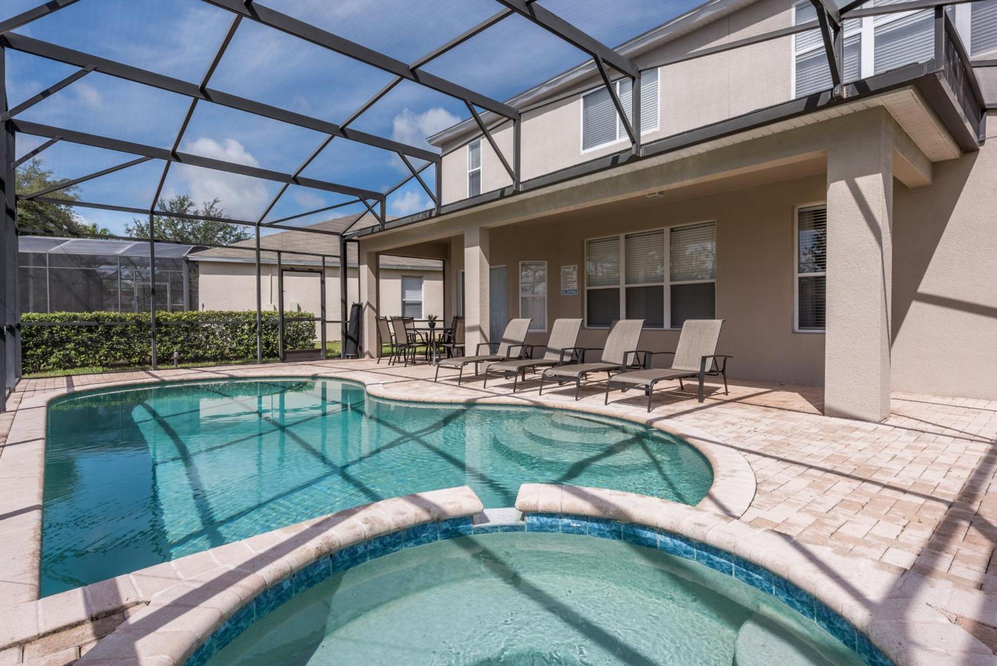No Rear Neighbor 6br Private Pool/spa Near Orlando