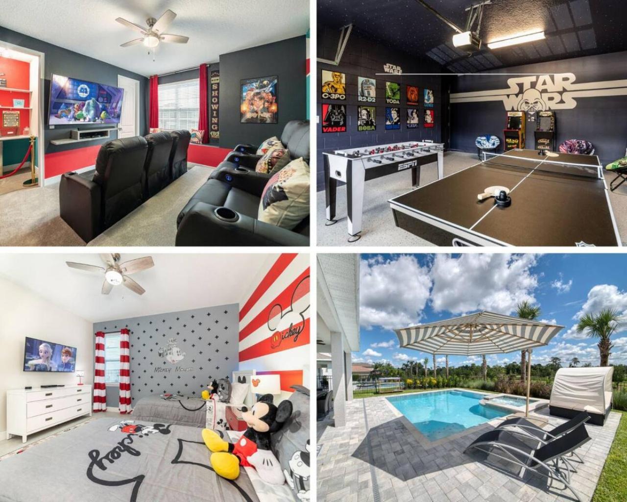 Fantastic Vacation W Pool And Movie Theater Orlando