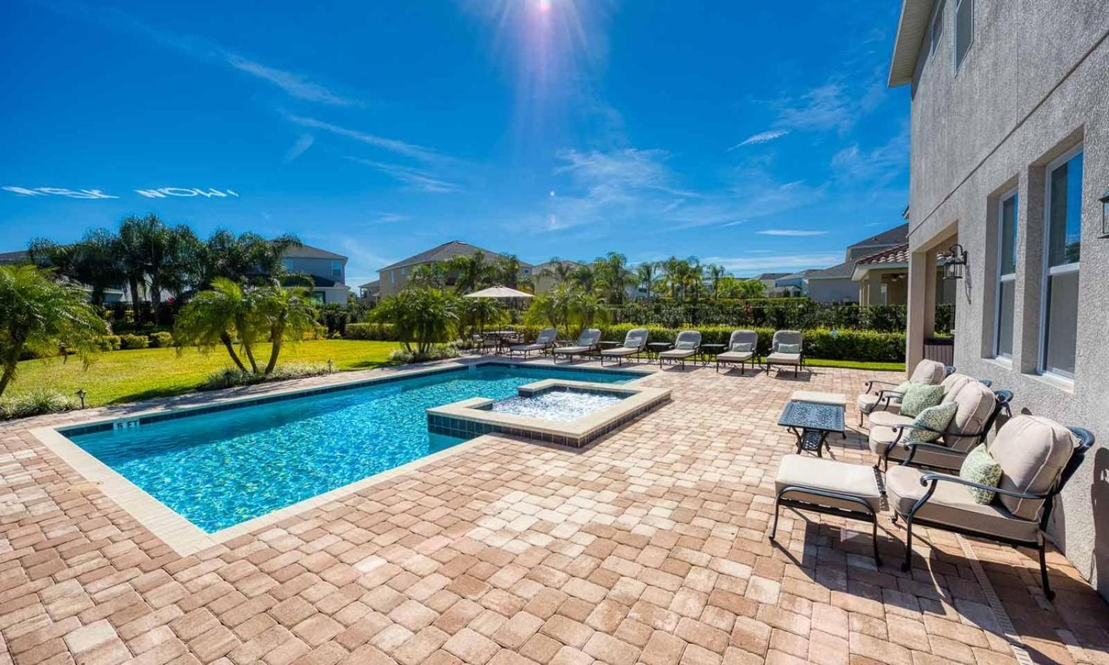 Sun-kissed 6 Bdrm With Private Pool At Encore Orlando