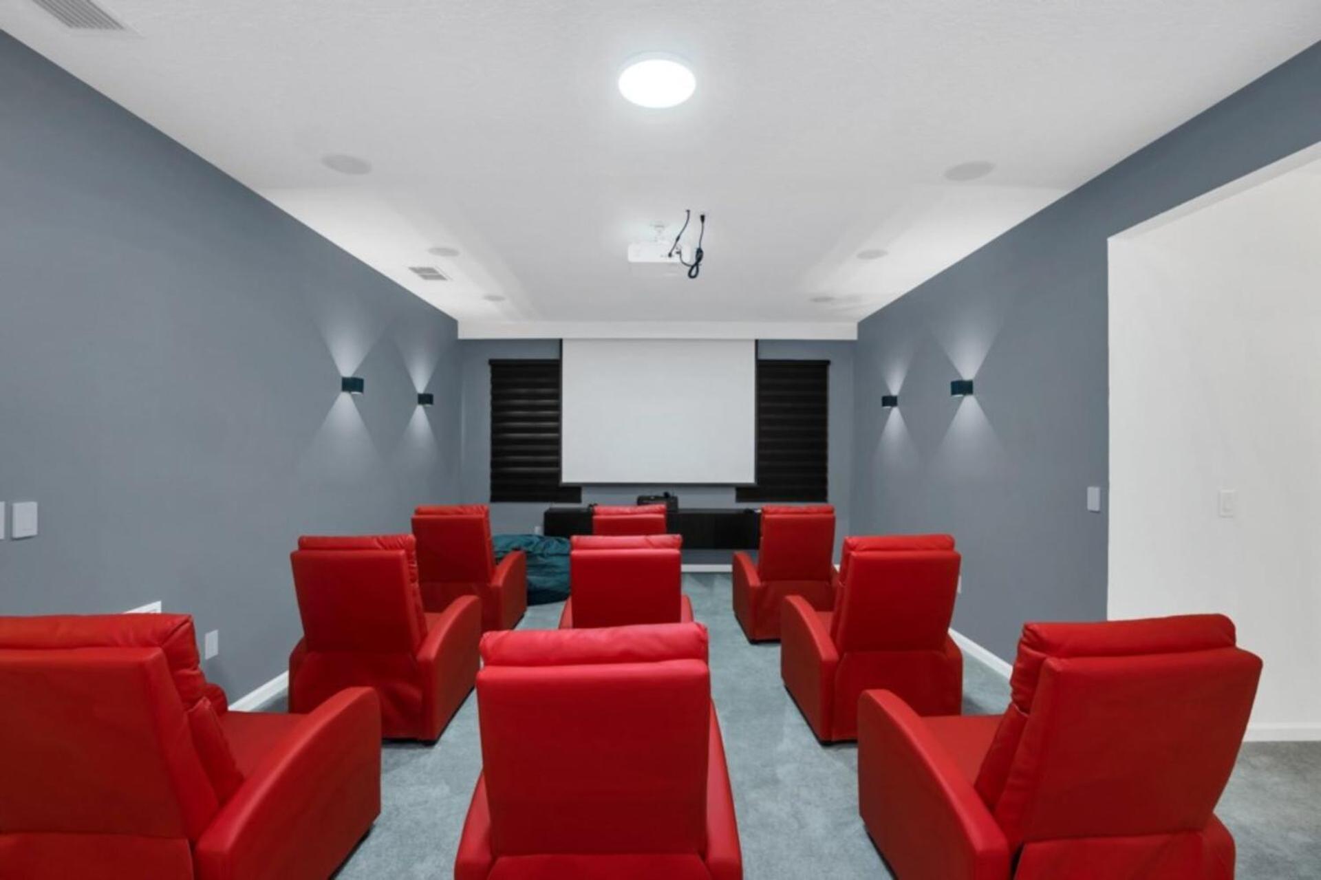 Relaxing Retreat With Theater 6331 Villa Orlando