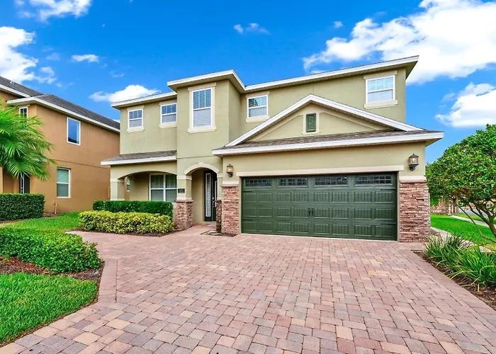 Spacious Home With Theme Rooms, Game Room And Private Pool With Water Park Access By Rentyl Resorts - 581La