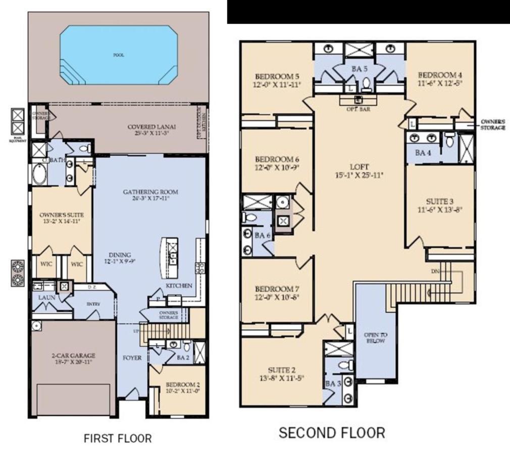 Holiday home Windsor At Westside-8 Bedrooms House W/pool-3711ww *